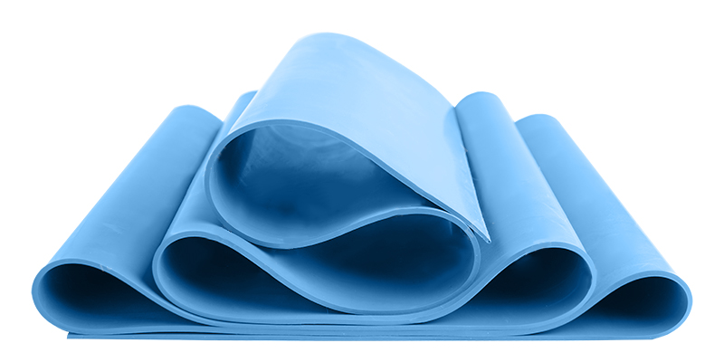 Silicone rubber membrane 45 ShA blue